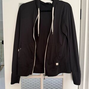 Vuori Halo Black Zip Hoodie Size Small
